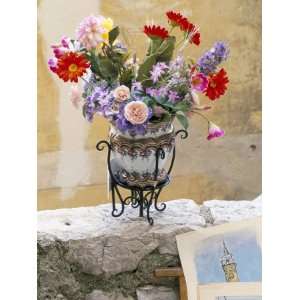 Flower Arrangement, Eze, Alpes Maritimes, Cote dAzur, Provence 