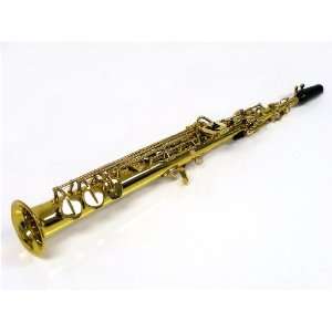  Brass Soprano Saxophone with Case Musical Instruments
