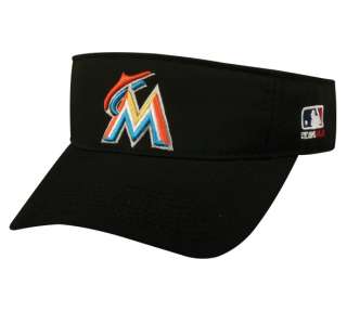   Marlins Visor Officially Licensed MLB Adjutable Baseball Visor Cap/Hat