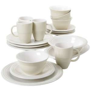 Pfaltzgraff Cappuccino 18 Piece Dinnerware Set, Service For Four With 