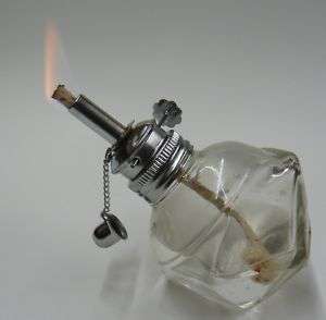 ALCOHOL LAMP GLASS ALCOHOL BURNER WITH ADJUSTABLE WICK  