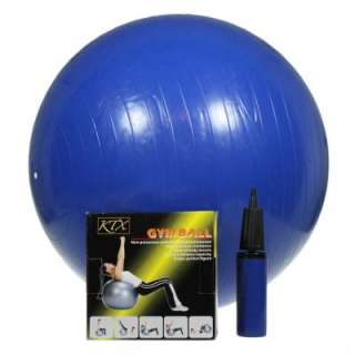 Blue Swiss Exercise Gym Stability Ball Fitness Abs Workout Core 6 Pack 