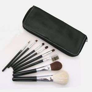 Cosmetic Make Up Brush Travel Case Holder And 8pc Pcs Pro Makeup 