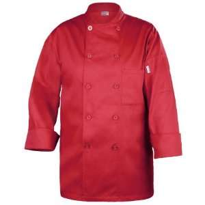 Chef Works Basic Red Chef Coats, Medium 