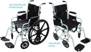 NEW Drive Medical Poly Fly Transport Chair Wheelchair, 16 x 16 seat