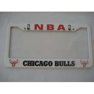  Chicago Bulls Basketball NBA White Official License Plate 