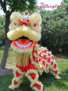   Natural Wool Supreme Chinese Lion Dance Costumes Complete Set  