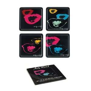  Andy Warhol/ Marilyn Monroe Set of 4 Lips Coasters