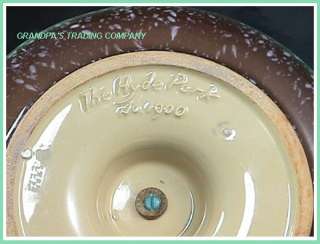 Roseville The HYDE PARK Ashtray No 1900 Sea Green & Brown H