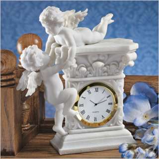   Toscano Baroque Twin Cherubs Desktop Clock WU74349 846092008803  