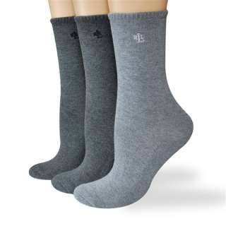 Ralph Lauren womens socks Cushion Sole Cotton Trouser charcoal 3 