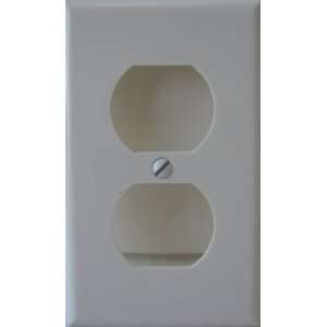  Leviton Electrical Wall Plate 2 Outlet Cover   White   4 1 