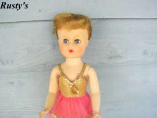 1950s VALENTINE doll AIDA BALLERINA Wrist Hang TAG  