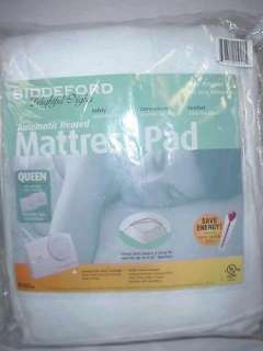   BIDDEFORD ELECTRIC HEATED MATTRESS PAD NEW AUTOMATIC OFF AFTER 10 HR