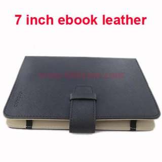   Leather Pouch Case Skin Cover Black For 7 inch Ebook Reader Tablet PC