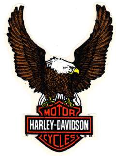   HARLEY DAVIDSON D8 FLYING EAGLE BAR AND SHIELD DECAL 6 1/2   
