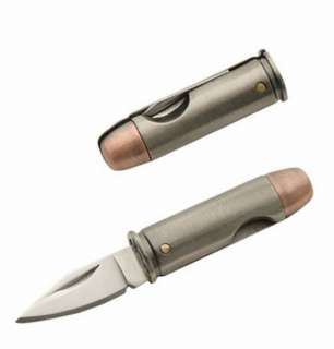 44 Magnum Bullet Pocket Knife 1 5/8 inch Open with 1 inch Blade 