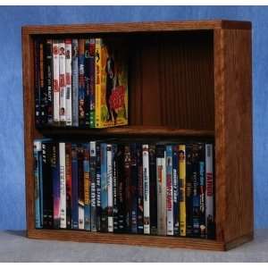   Oak 2 Row DVD Cabinet Tower /Scratch & Dent Special
