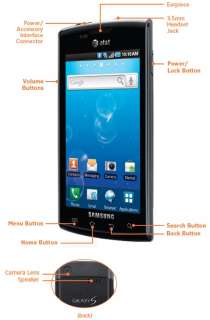 Powered by a fast 1 GHz processor, the Android 2.1 operating system 