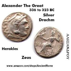  336 BC. ALEXANDER THE GREAT. SILVER DRACHM. ANCIENT GREECE 