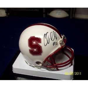 Andrew Luck Autographed Hand Signed Stanford Mini Helmet