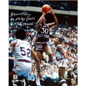 Bernard King Autographed 60 Pts Vs. Nets, Knick Record Jump Shot Vs 