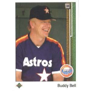  1989 Upper Deck # 112 Buddy Bell Houston Astros Baseball 