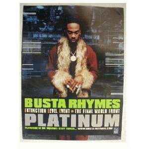 Busta Rhymes Promo Poster Extinction Level Event
