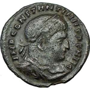 CONSTANTINE I the GREAT 313AD Authentic Ancient Roman Coin SOL SUN