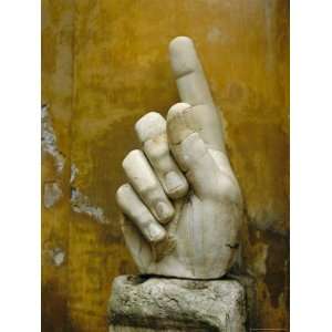 Hand from Colossus Statue, Emperor Constantine, Rome, Lazio, Italy 