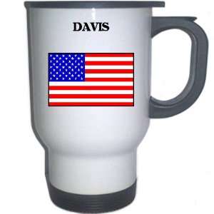  US Flag   Davis, California (CA) White Stainless Steel 