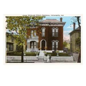 James Whitcomb Riley House, Indianapolis, Indiana Giclee Poster Print 