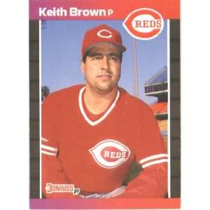  1989 Donruss # 115 Keith Brown Cincinnati Reds Baseball 