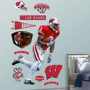 Lee Evans Wisconsin Badgers Fathead NIB