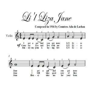  Lil Liza Jane Easy Violin Sheet Music Countess Ada de 