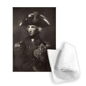 Lord Viscount Nelson (engraving) by Richard   Tea Towel 100% Cotton 