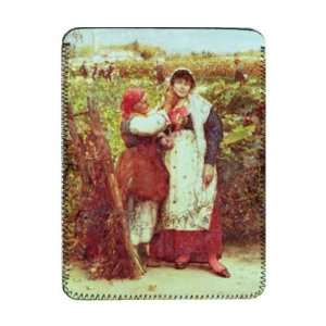  Peasants in a vineyard by Luigi Nono   iPad Cover 