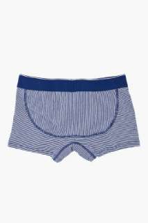 Diesel Umbx Blue And White Striped Boxers for men  