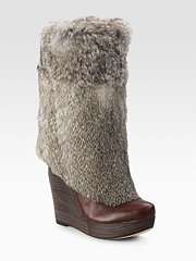 Dolce Vita Pippa Rabbit Fur Boots