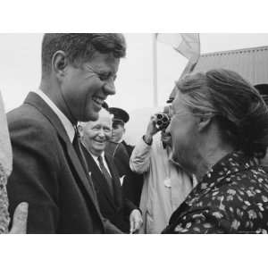  US President John F. Kennedy Greeting Cousin Mary Ryan 