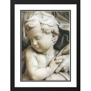 Michelangelo 19x24 Framed and Double Matted Madonna and Child [detail 