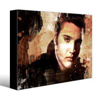 ELVIS PRESLEY cd abstract portrait painting CANVAS ART GICLEE PRINT #C 