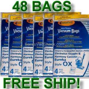 48 Bags for Electrolux Eureka Vacuum STYLE OX BB S  