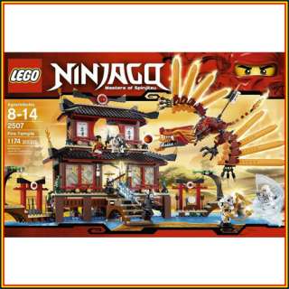 NINJAGO 2507 Fire Temple Dragon sets Spinner ninja minifigures bricks 