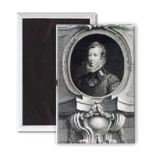  Sir Philip Sidney, engraved by Jacobus   3x2 inch Fridge 