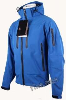 MENS SOFT SHELL CLIMBING JACKET WINDSTOPPER CAMP HOODED  
