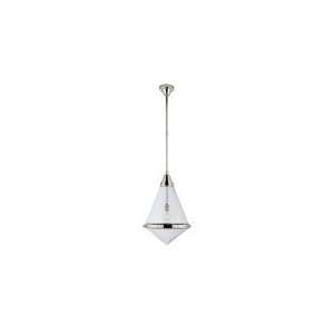 Thomas OBrien Large Gale Hanging Pendant in Polished Nickel with 