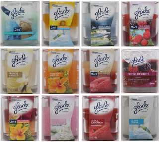 Glade Candles Infused with Essential Oils Aromatherapy Burns up to 22 