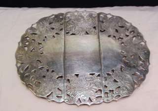 VTG SILVERPLATE~EXPANDABLE TRIVET~HOT PLATE~UNDERPLATE~COOLING RACK 