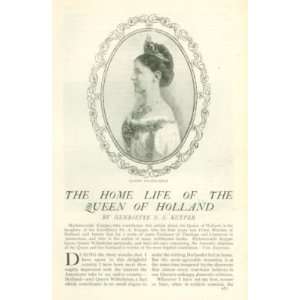  1906 Holland Home Life Queen Wilhelmina Het Loo 